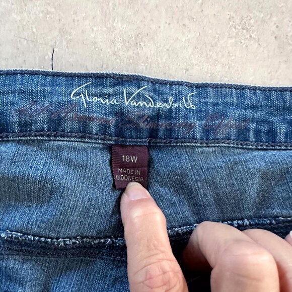 Gloria Vanderbilt Jordyn Denim Capri Jeans Plus size 18W - Picture 6 of 9